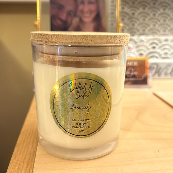 Hand Crafted Other - DolledUp Candles- 9oz Heavenly Pistachio Macaron Marshmallow Soy Wax Candle
